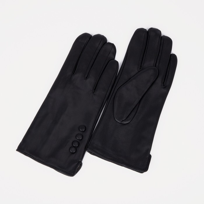 

Перчатки женские NoBrand 9323150 чёрные, р, Черный, 9323150