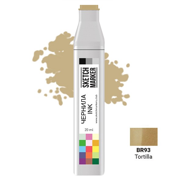 

Заправка для маркеров Sketchmarker на спиртовой основе BR93 Маисовая лепешка, SI-BR93