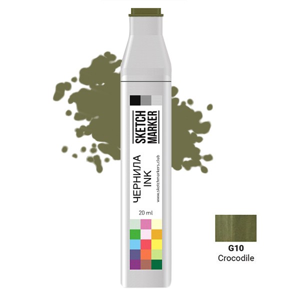 

Заправка для маркеров Sketchmarker на спиртовой основе G10 Крокодил, SI-G10