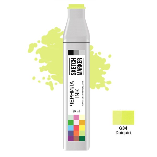 

Заправка для маркеров Sketchmarker на спиртовой основе G34 Дайкири, SI-G34