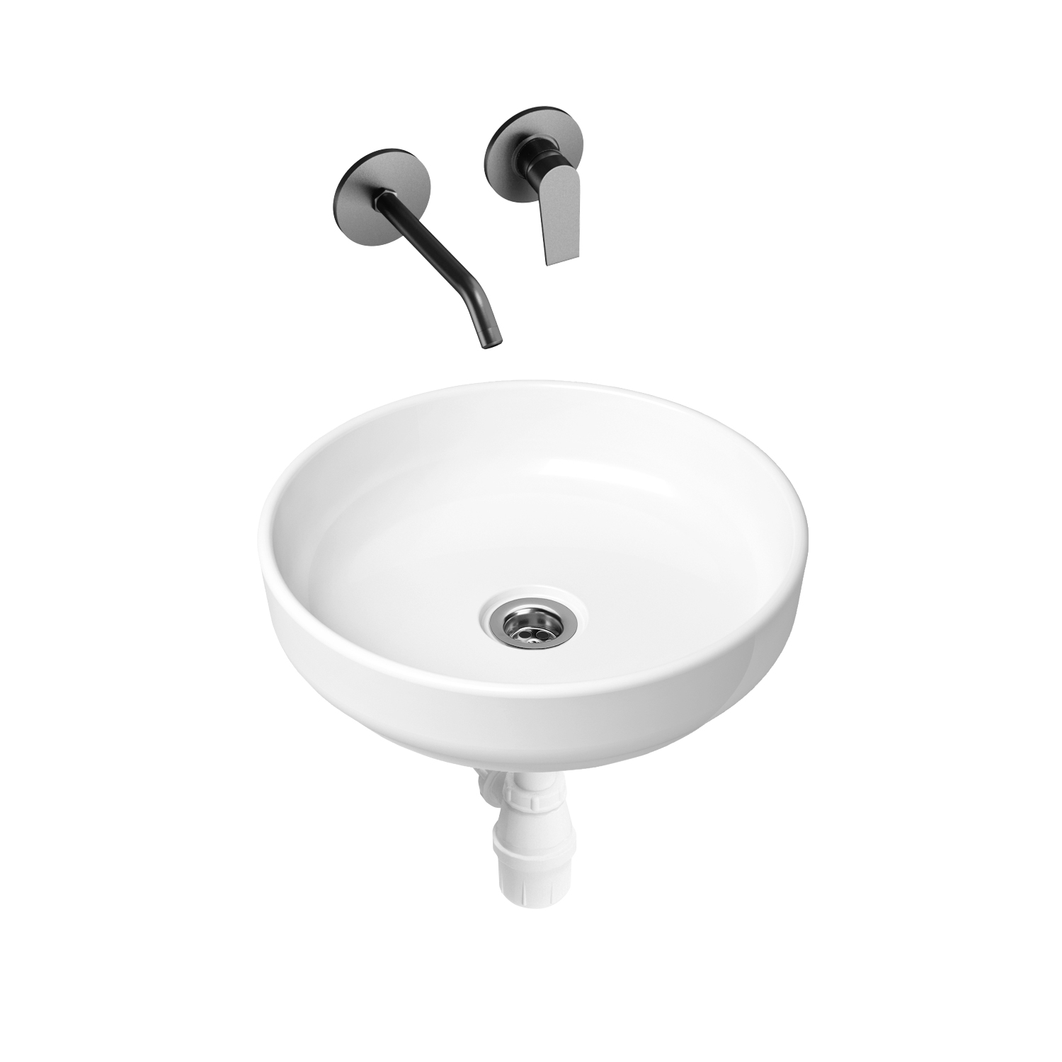 

Комплект 3 в 1 Lavinia Boho Bathroom Sink Slim 21510031, накладная раковина 40 см