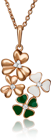 

Кулон из красного золота PLATINA jewelry 03-2415-02-401-1110-25, фианит, 03-2415-02-401-1110-25