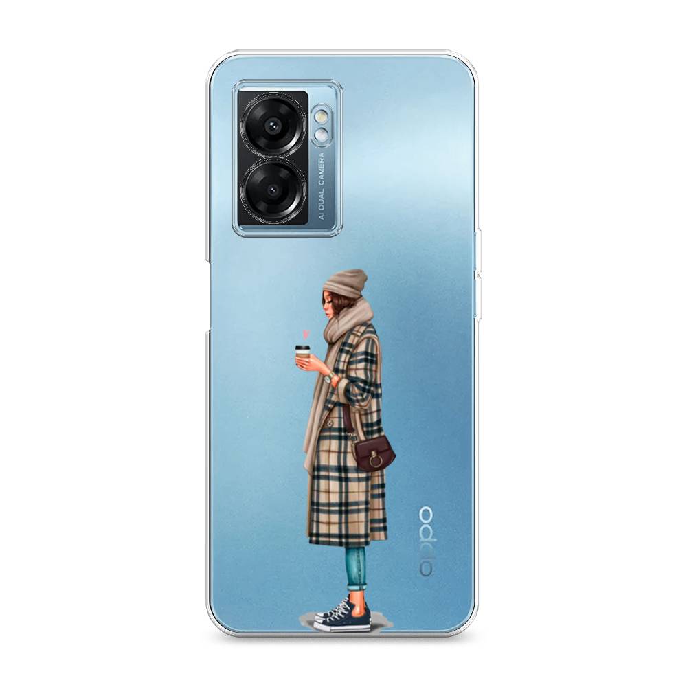 

Чехол на Oppo A57 5G/OnePlus Nord N300 5G "Утренний кофе", Коричневый;бежевый, 2510250-6
