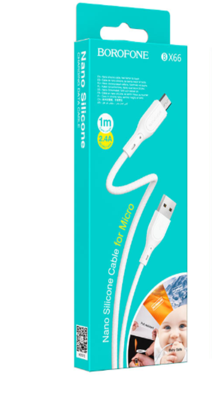 

Кабель micro usb - usb Айсотка 1 м белый