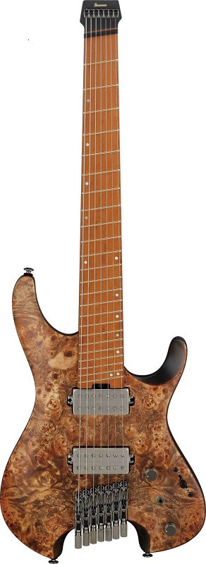 IBANEZ QX527PB-ABS безголовая электрогитара, 7 струн, HH, наклонные лады