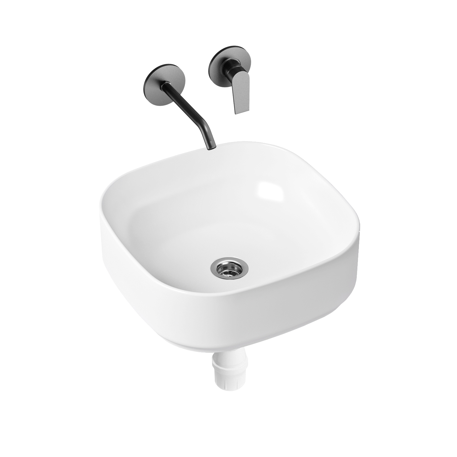 

Комплект 3 в 1 Lavinia Boho Bathroom Sink Slim 21510034, накладная раковина 40 см