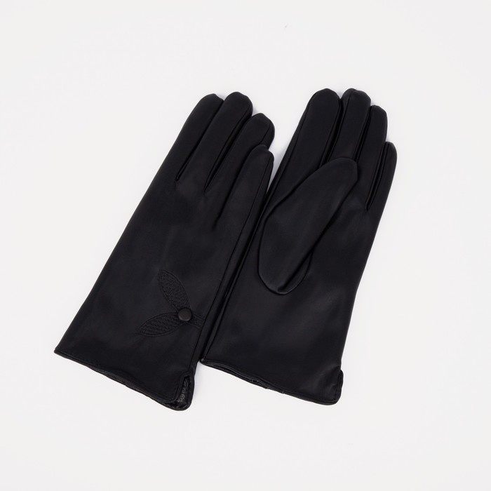 

Перчатки женские NoBrand 9323170 чёрные, р, Черный, 9323170