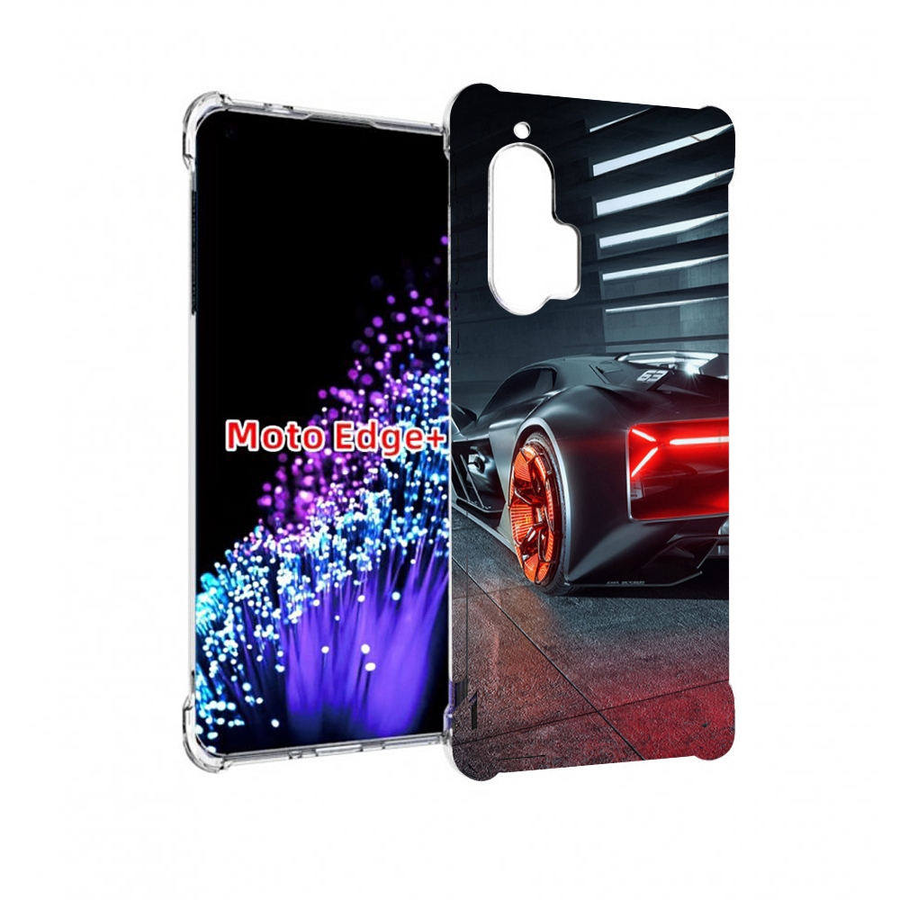 

Чехол MyPads Ночной-город мужской для Motorola Edge+ Plus, Прозрачный, Tocco