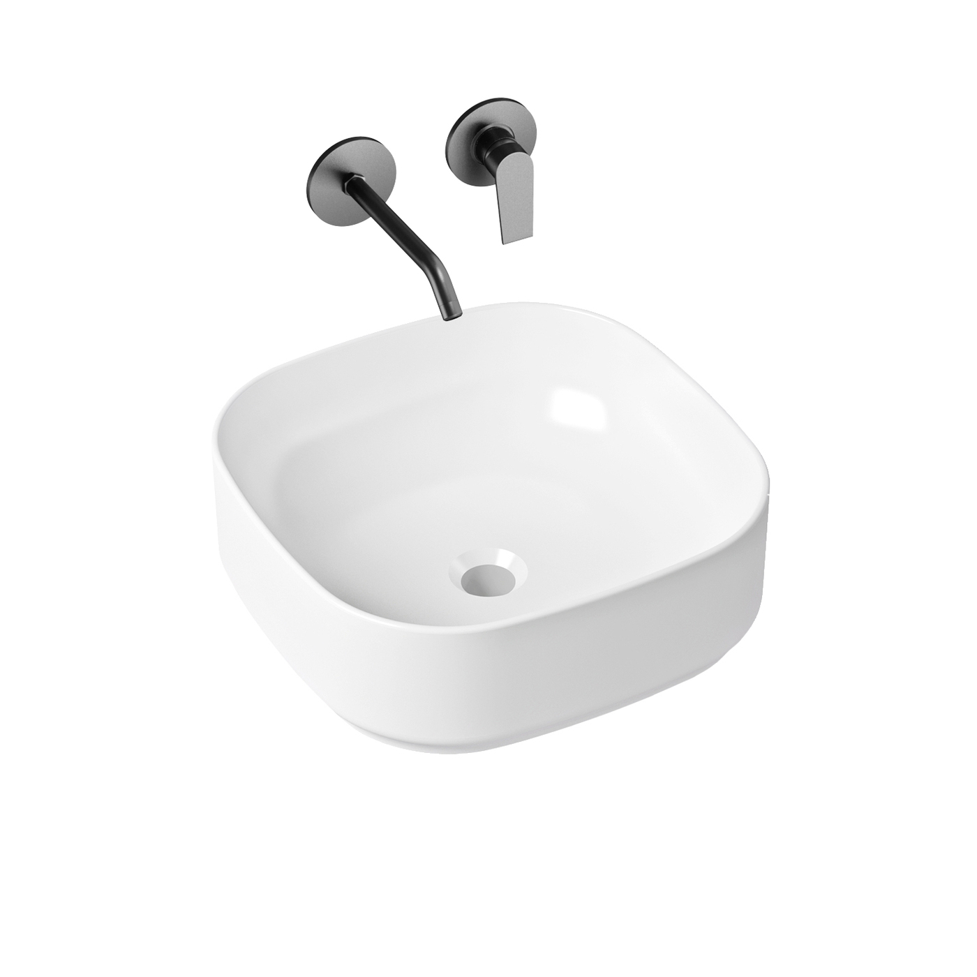 фото Комплект 2 в 1 lavinia boho bathroom sink slim 21510035, накладная раковина 40 см