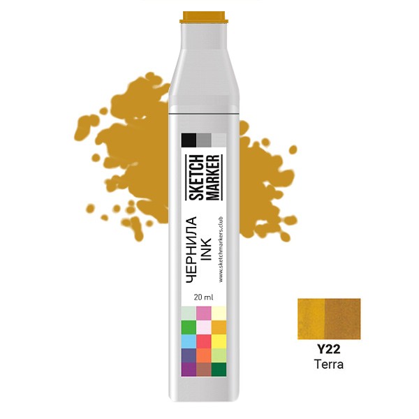 

Заправка для маркеров Sketchmarker на спиртовой основе Y22 Земля, SI-Y22