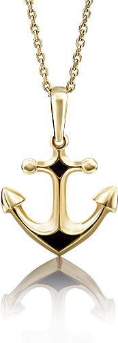 

Кулон из желтого золота PLATINA jewelry 03-2438-00-000-1130-25, эмаль, 03-2438-00-000-1130-25