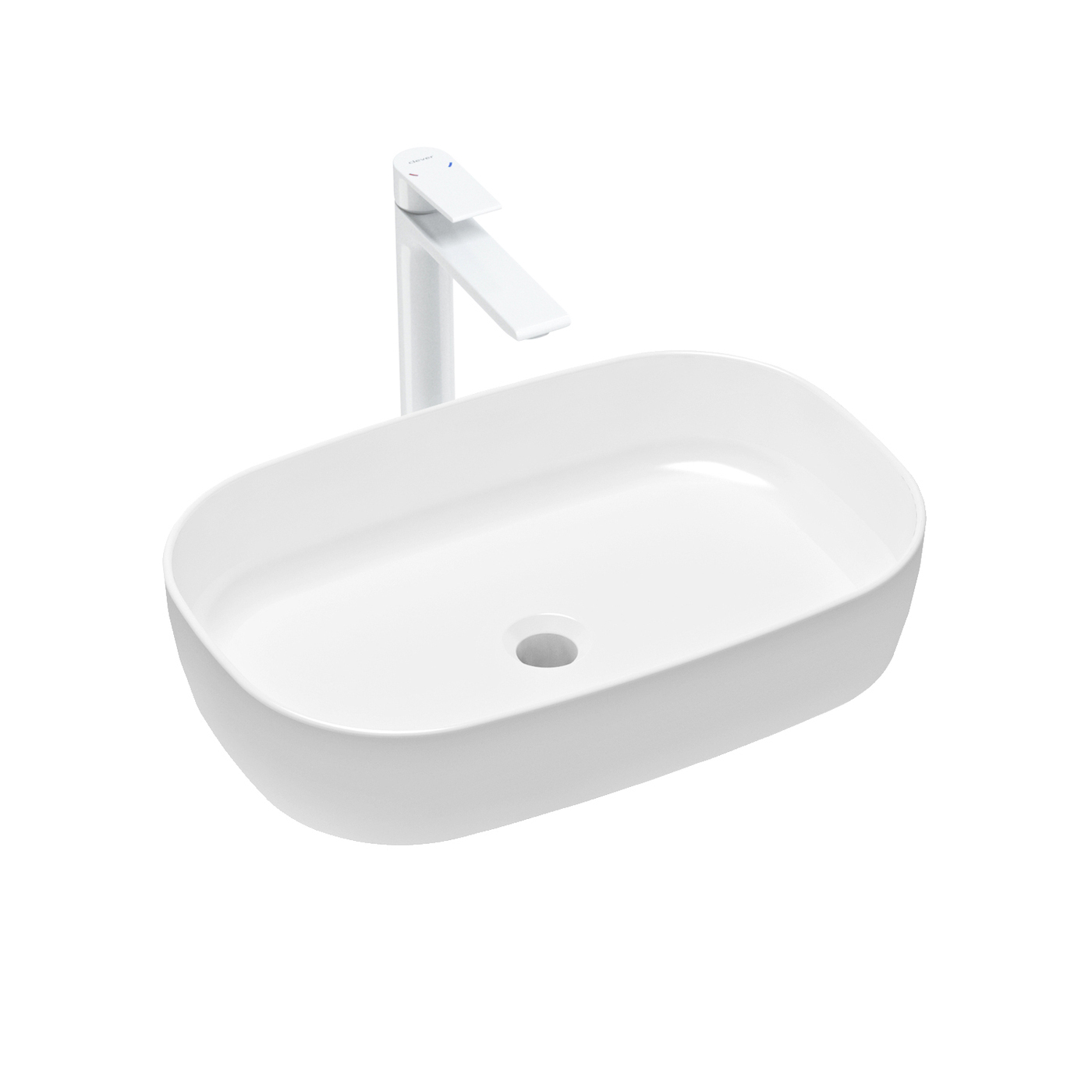 фото Комплект 2 в 1 lavinia boho bathroom sink slim 21510047, накладная раковина 54 см