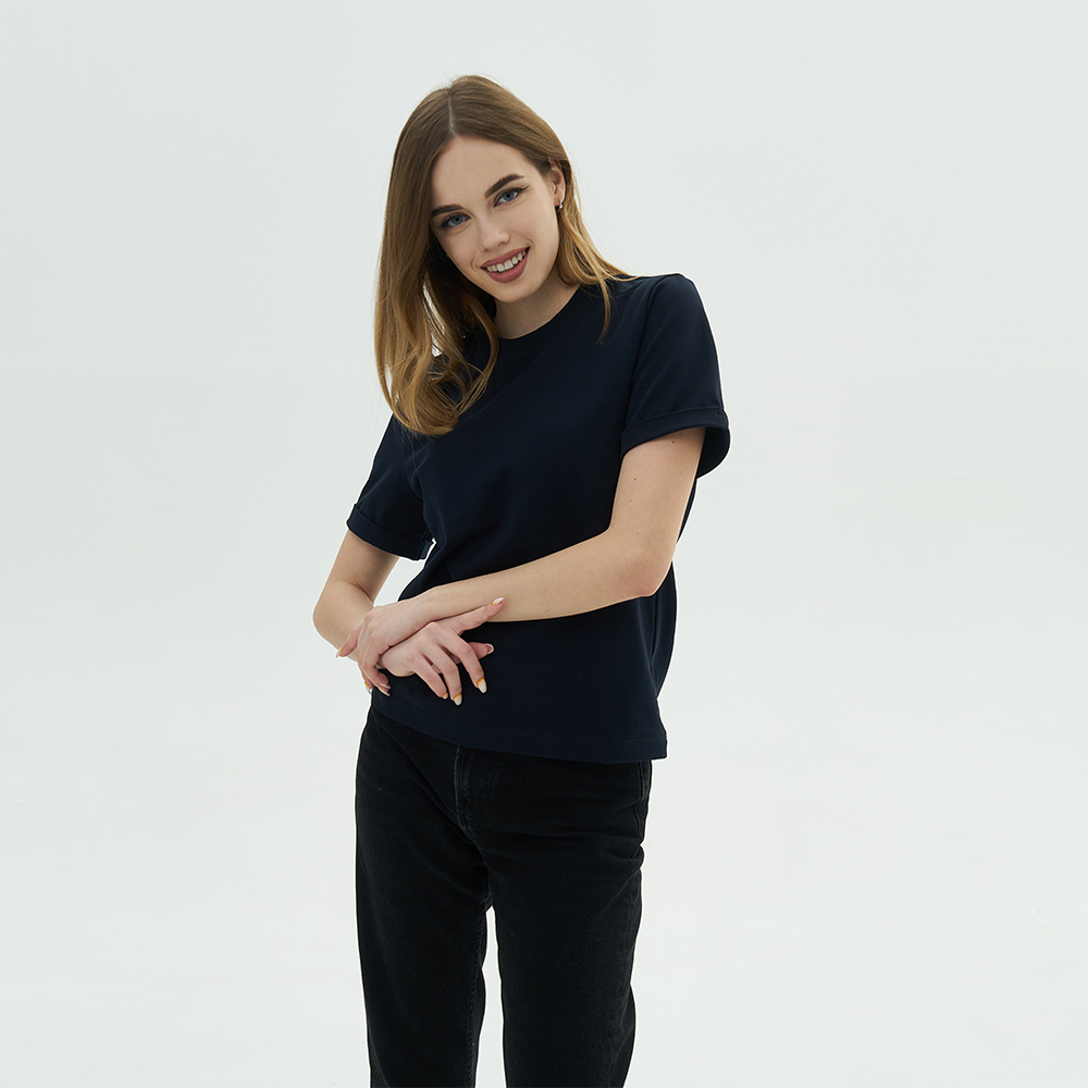 Футболка женская Персона Premium БлЖ синяя S