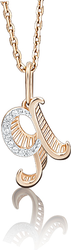 

Подвеска из красного золота PLATINA jewelry 03-2448-Я-401-1110-03, фианит, 03-2448-Я-401-1110-03