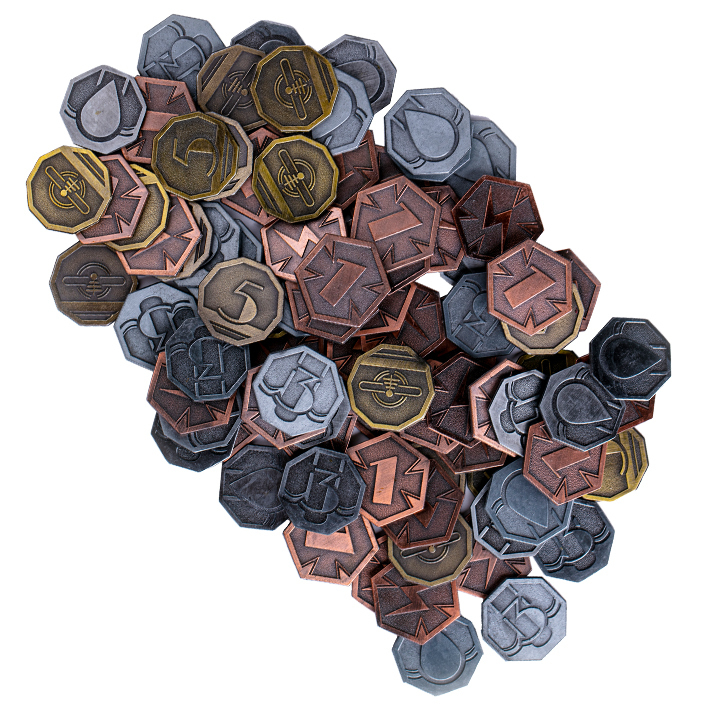 

Металлические монеты для настольной игры Crowd Games Плотина, Разноцветный, 16167-A2