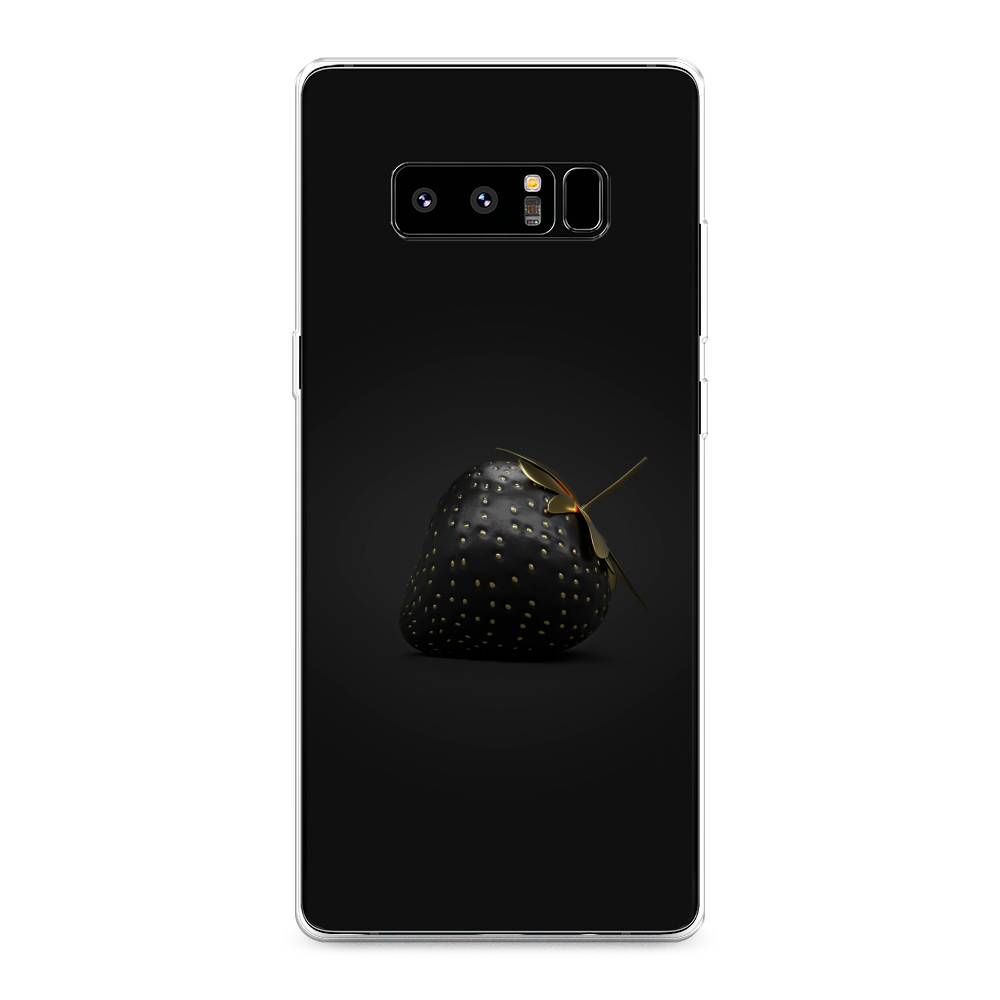 фото Чехол awog "черная клубника" для samsung galaxy note 8