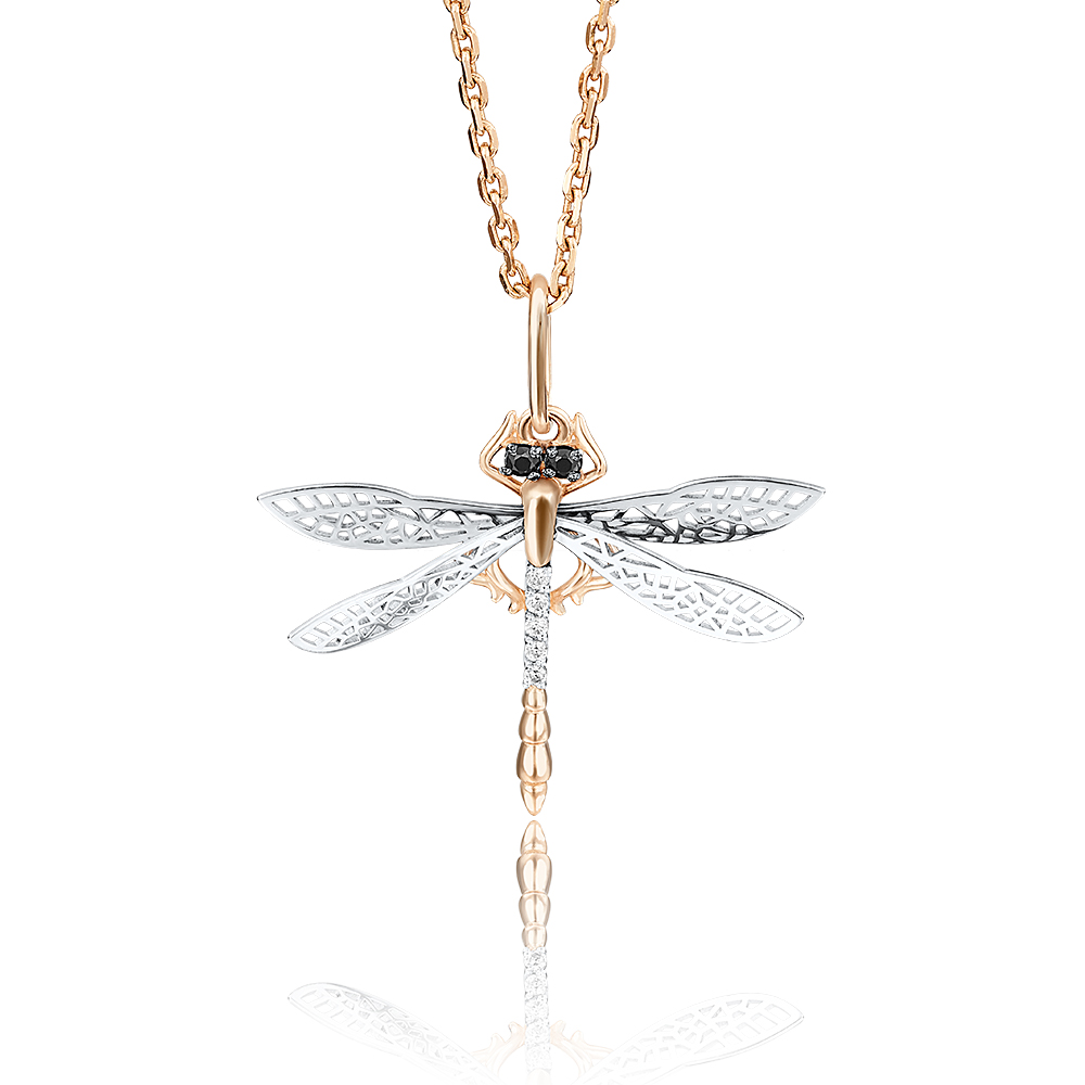 

Подвеска из комбинированного золота с фианитом PLATINA jewelry 03-2454-00-403-1111-65, 03-2454-00-403-1111-65