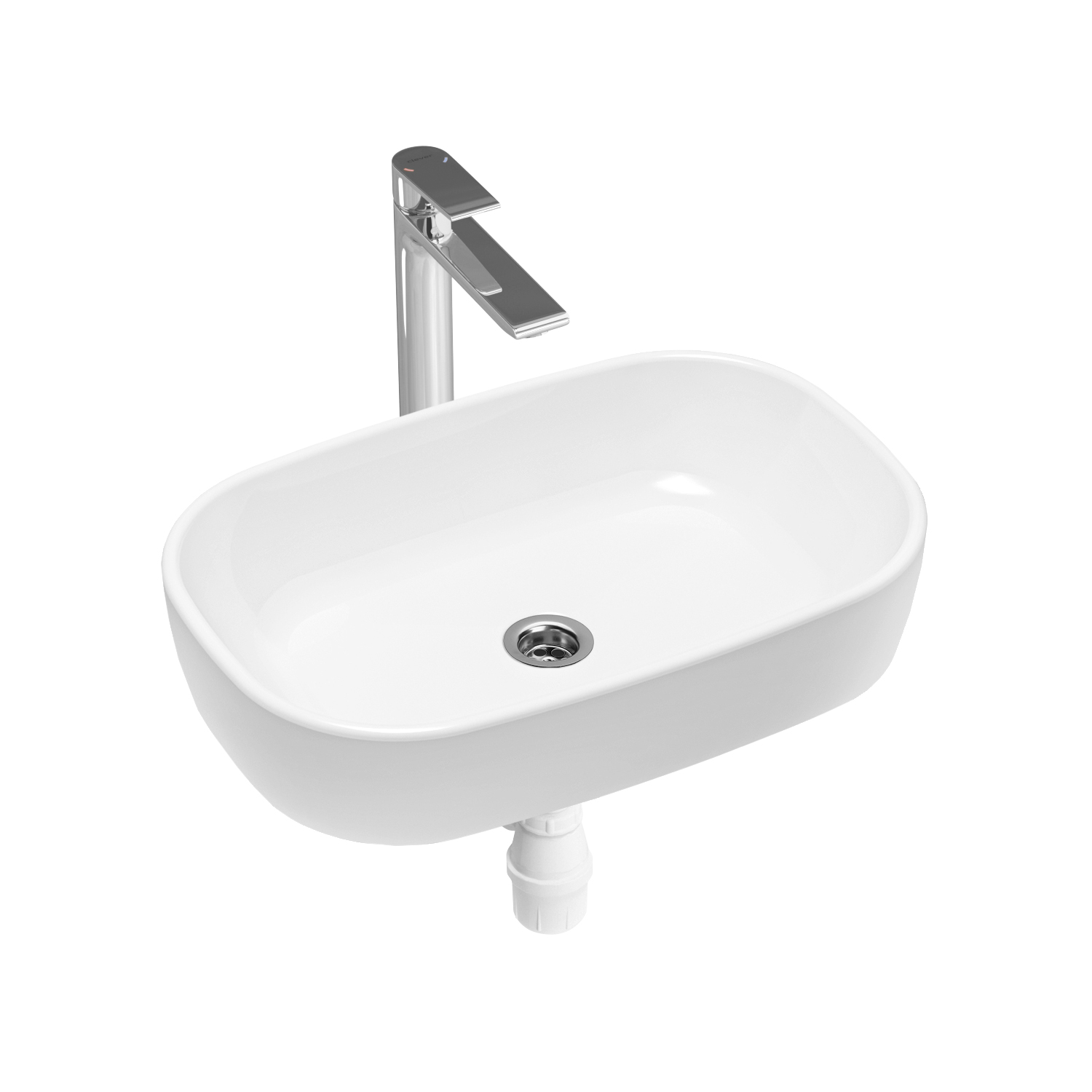 

Комплект 3 в 1 Lavinia Boho Bathroom Sink 21510070, накладная раковина 54 см