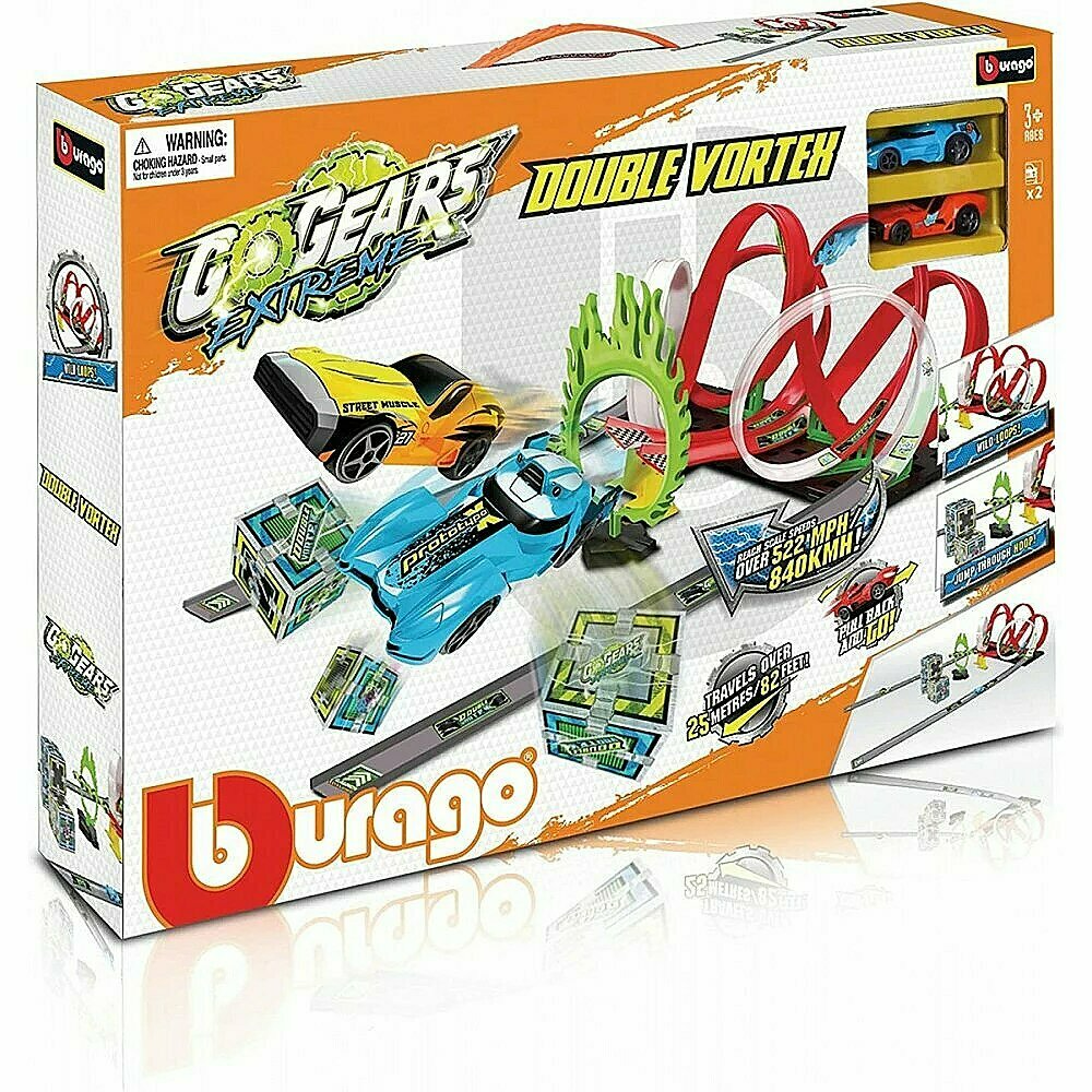 Игровой набор Bburago Гоночный трек Go Gears Extreme двойной вихрь 18-30532 4610₽