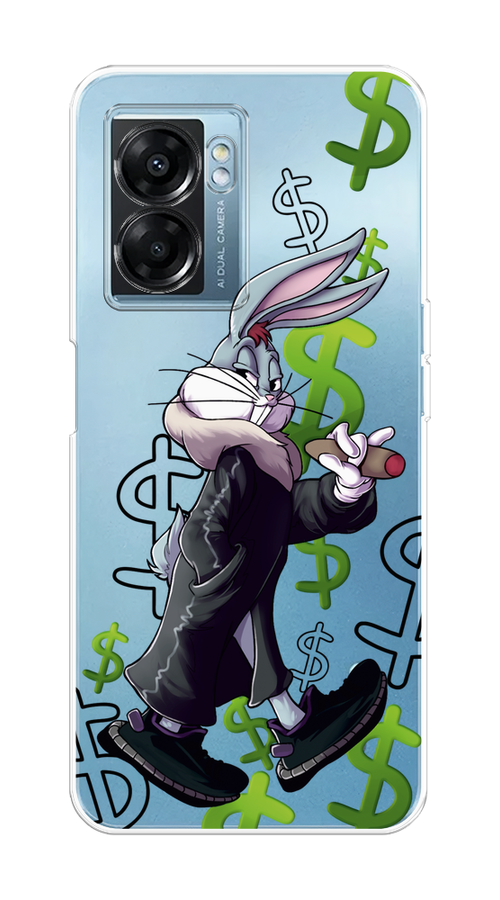 

Чехол на Oppo A57 5G/OnePlus Nord N300 5G "Rich Bugs Bunny", Зеленый;черный;голубой, 2510250-6