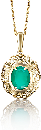 

Кулон из желтого золота PLATINA jewelry 03-2474-00-274-1130-47, халцедон, 03-2474-00-274-1130-47