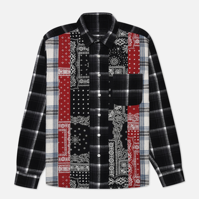 

Мужская рубашка SOPHNET. Vertical Paneled Regular Collar Big чёрный, Размер XL, Черный, Vertical Paneled Regular Collar Big