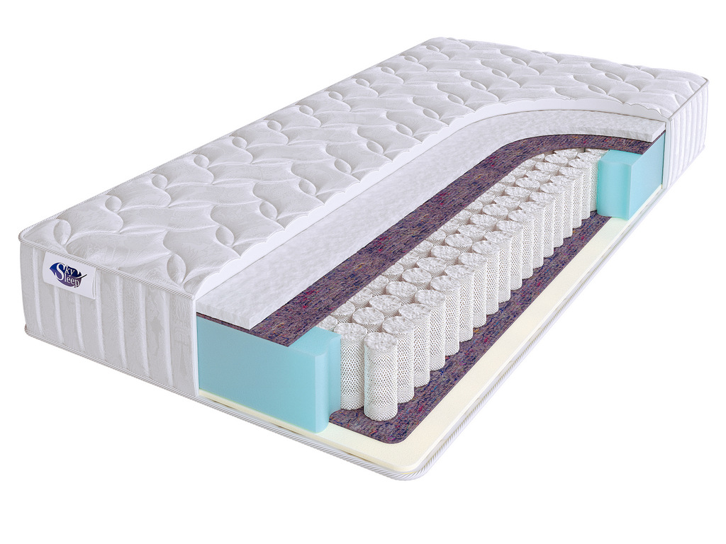 

Матрас SkySleep LIKE 3 S500 210x205, Белый, Like 3 S500