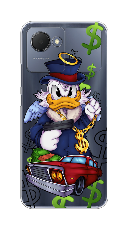 

Чехол на Realme Narzo 50i Prime "Scrooge McDuck with a Gold Chain", Красный;синий;белый, 2510650-6