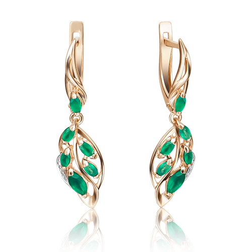 

Серьги из комбинированного золота с бриллиантом PLATINA jewelry 02-4032-00-106-1111-30, 02-4032-00-106-1111-30