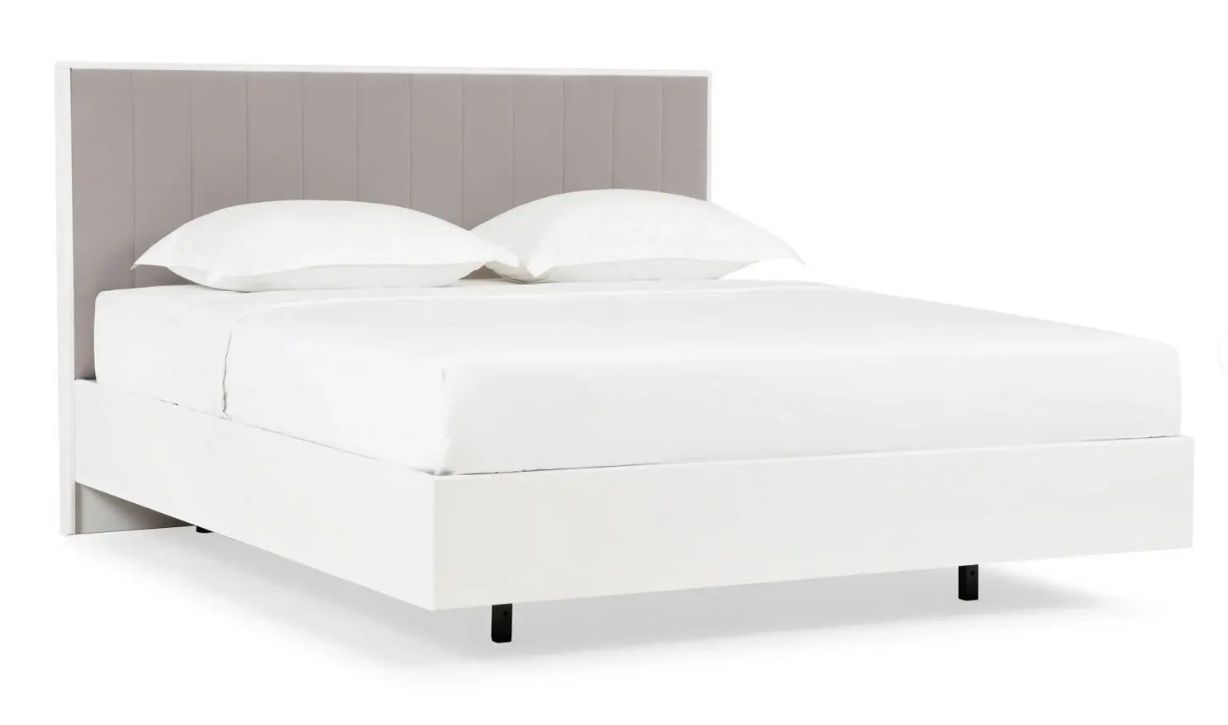 

Кровать Askona Jessica Grand Белый Casanova Grey 140х200, Белый;серый