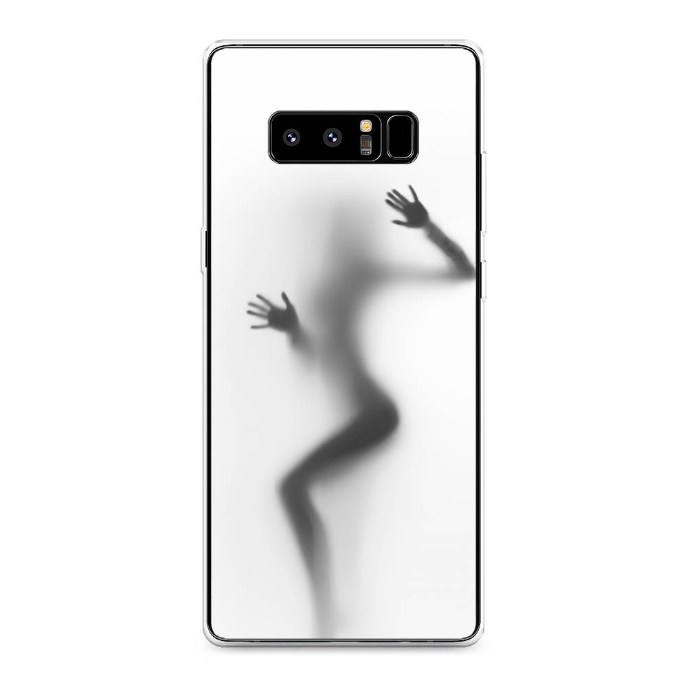 

Чехол Awog на Samsung Galaxy Note 8 "Девушка в душе", Серый;белый;черный, 25250-7