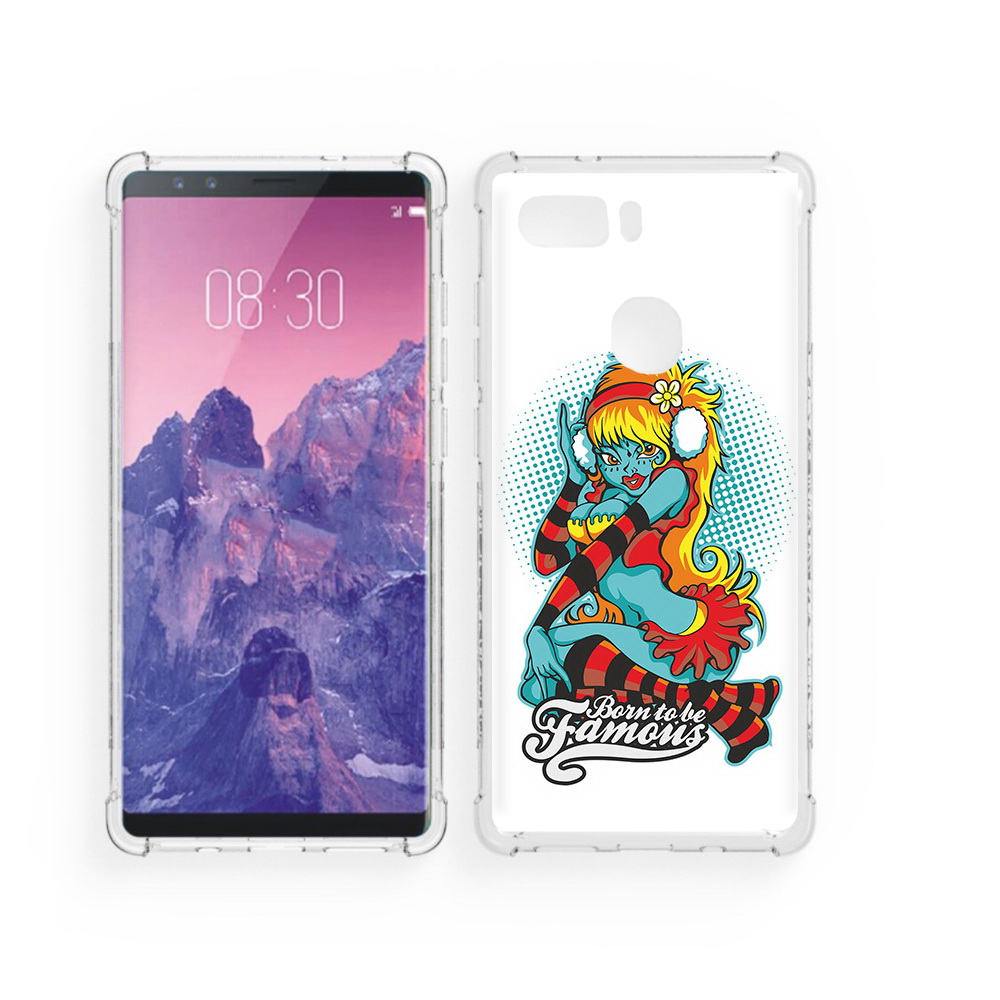 Чехол MyPads Tocco для ZTE Nubia Z17S нарисованная девушка в наушниках (PT94929.470.498)