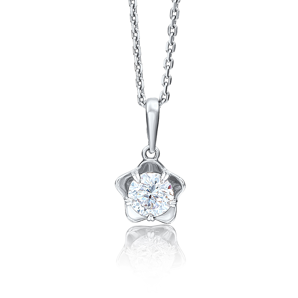 

Кулон из белого золота PLATINA jewelry 03-2549-00-501-1120-38, Swarovski, 03-2549-00-501-1120-38