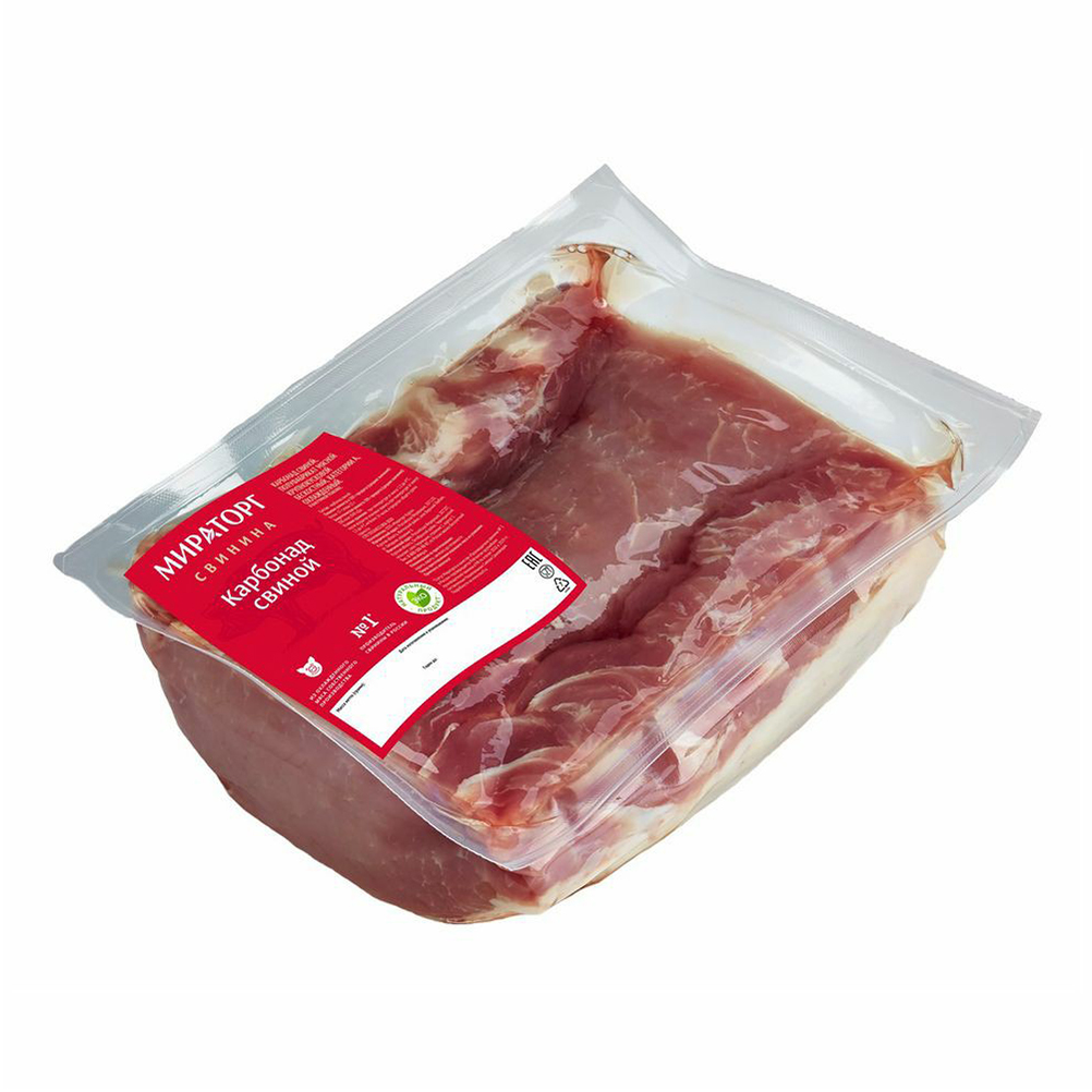 Карбонад свиной без кости Мираторг охлажденный +-1 кг
