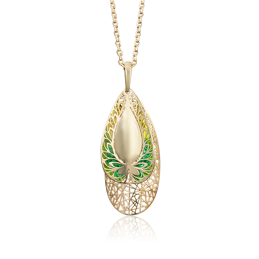 

Кулон из желтого золота PLATINA jewelry 03-2589-00-000-1130-48, эмаль, 03-2589-00-000-1130-48