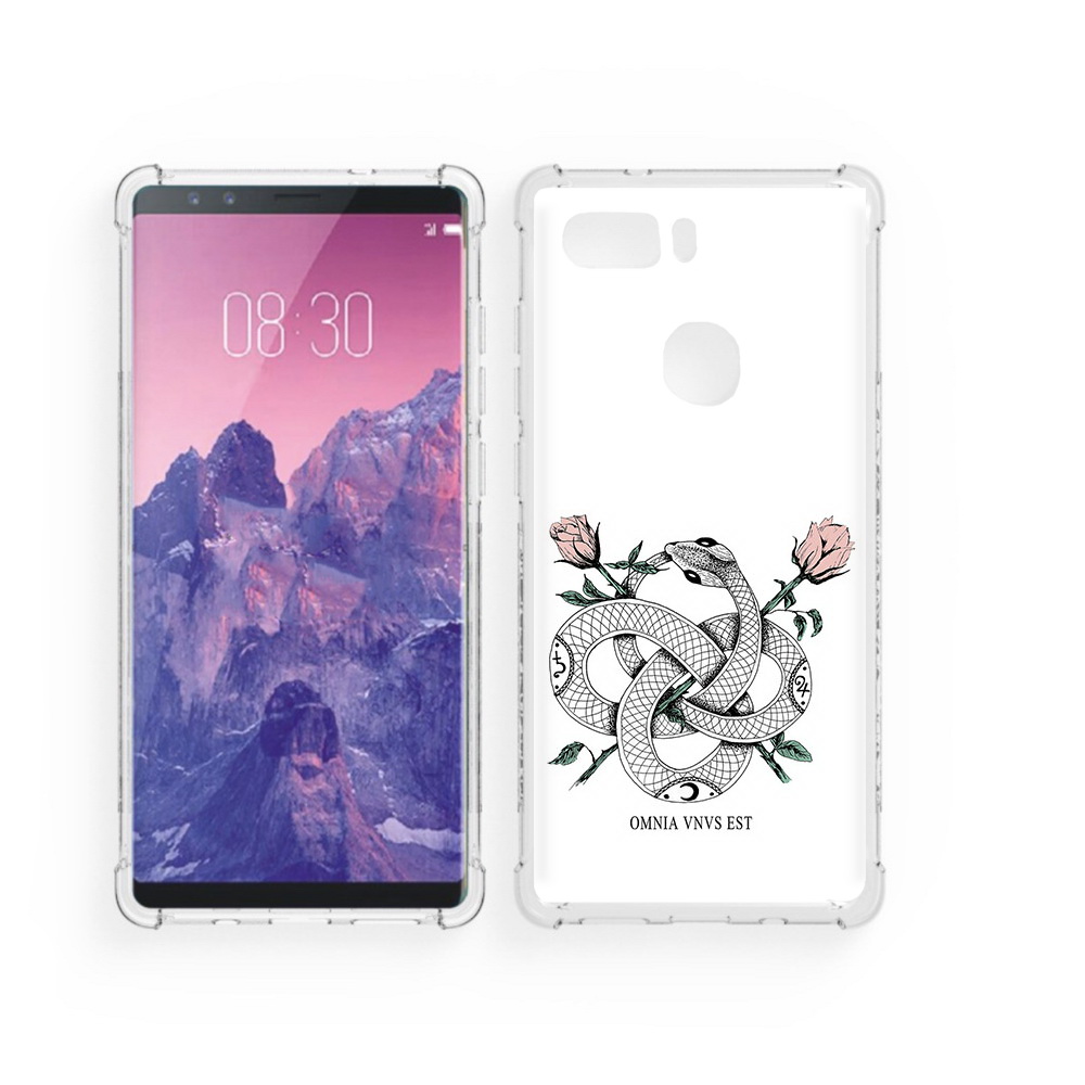 

Чехол MyPads Tocco для ZTE Nubia Z17S нарисованная змея абстракция (PT94929.470.502), Прозрачный, Tocco