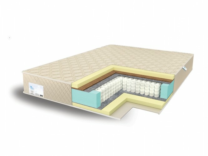 

Матрас Comfort Line Kombi Memory4-Cocos S1000 115х186, Бежевый;белый;серый;серебристый, Kombi Memory4-Cocos S1000