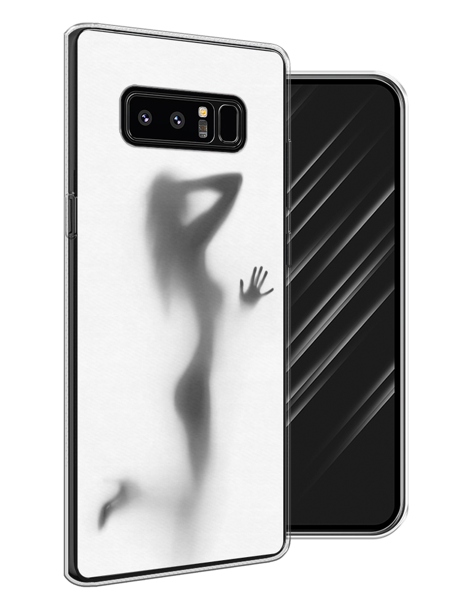 

Чехол Awog на Samsung Galaxy Note 8 "Стекло в душе", Белый;серый;черный, 25250-7