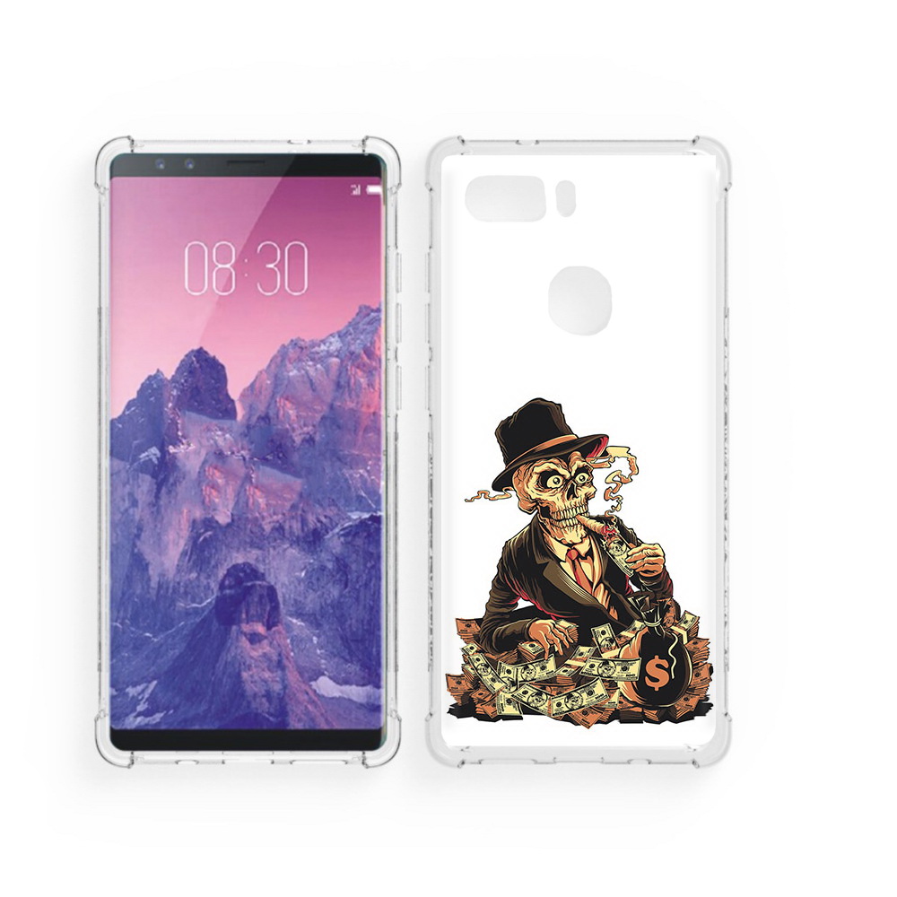

Чехол MyPads Tocco для ZTE Nubia Z17S нарисованный череп с сигаретой (PT94929.470.515), Прозрачный, Tocco