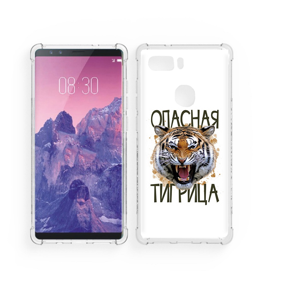 

Чехол MyPads Tocco для ZTE Nubia Z17S опасная тигрица (PT94929.470.527), Прозрачный, Tocco