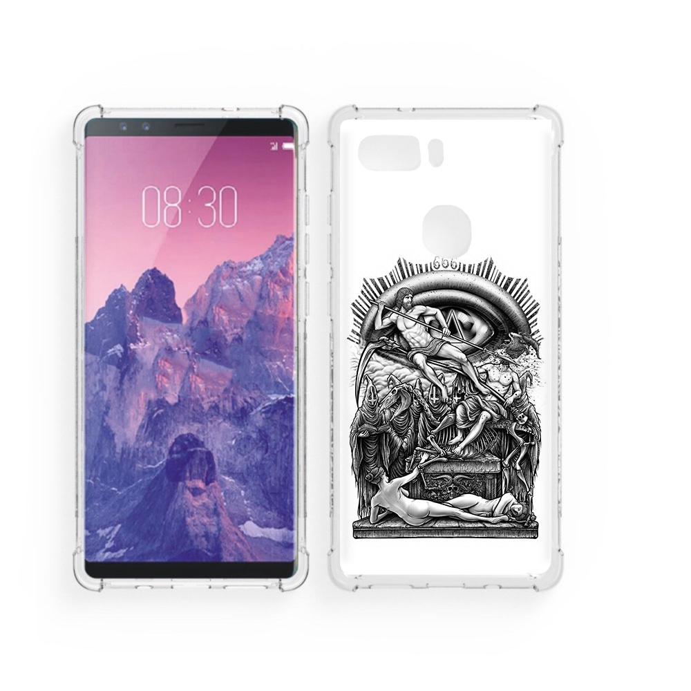 Чехол MyPads Tocco для ZTE Nubia Z17S оракул черно белый (PT94929.470.528)