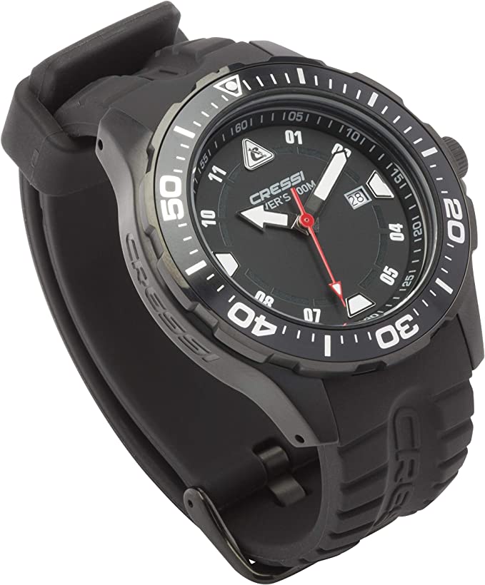 фото Часы cressi manta watch 100m black black- black case