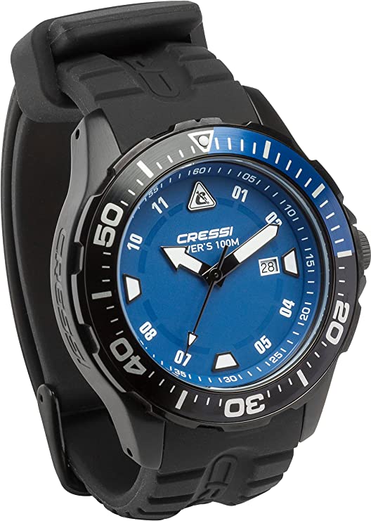 Часы Cressi MANTA WATCH 100m BLACK BLACK BLUE