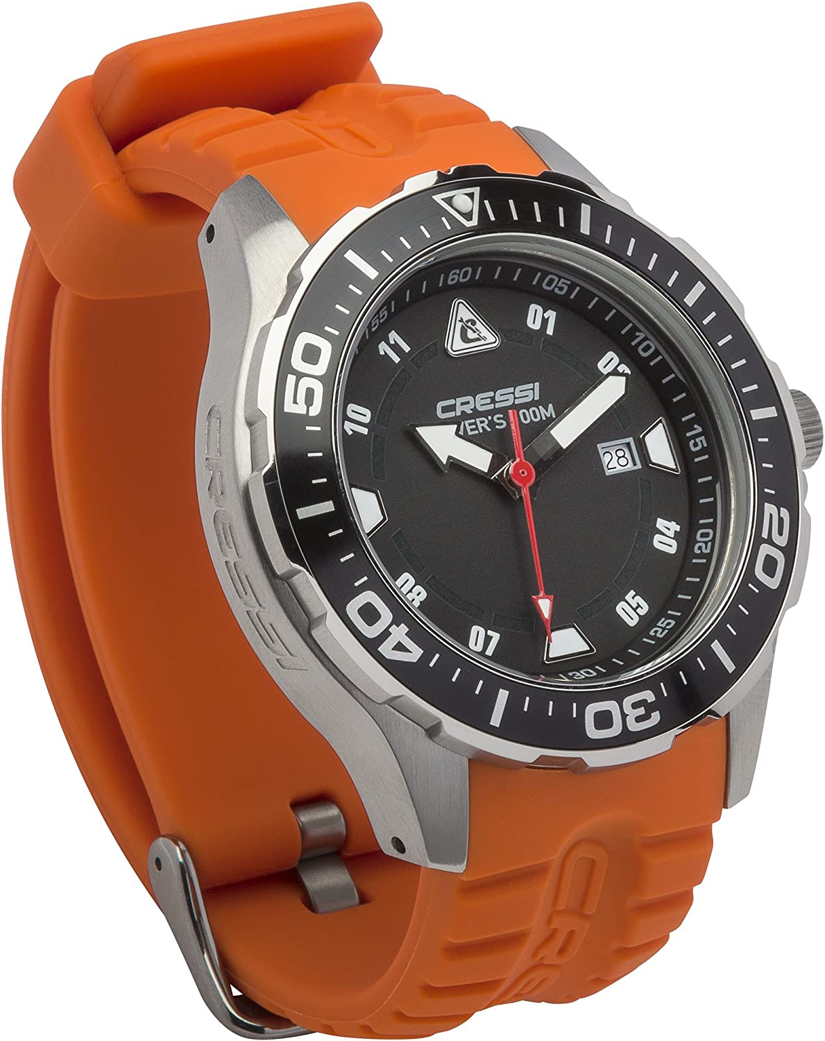 Часы Cressi MANTA WATCH 100m BLACK ORANGE