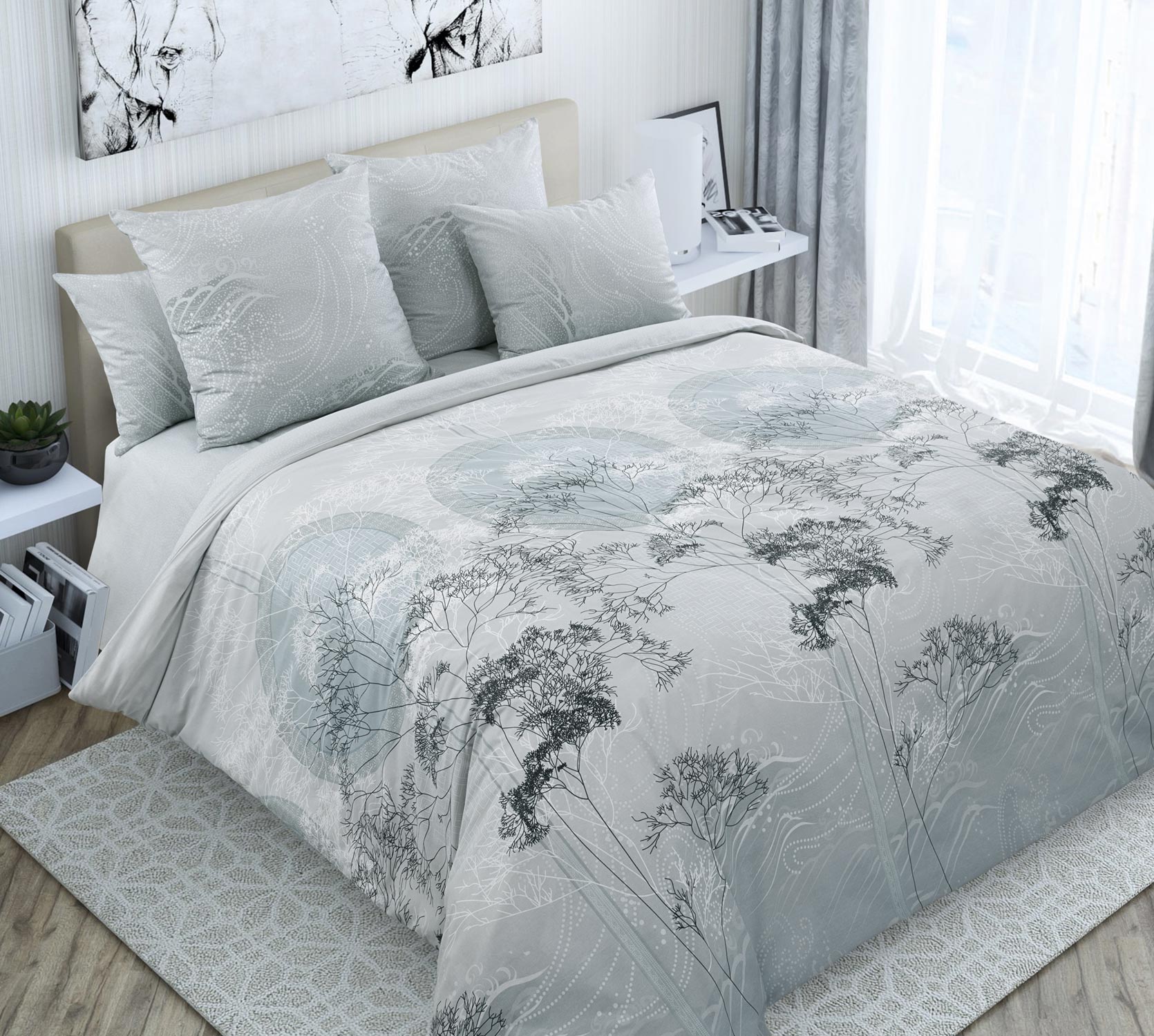 

Пододеяльник Текс-Дизайн Каллиграфия 1 200x220, Серый