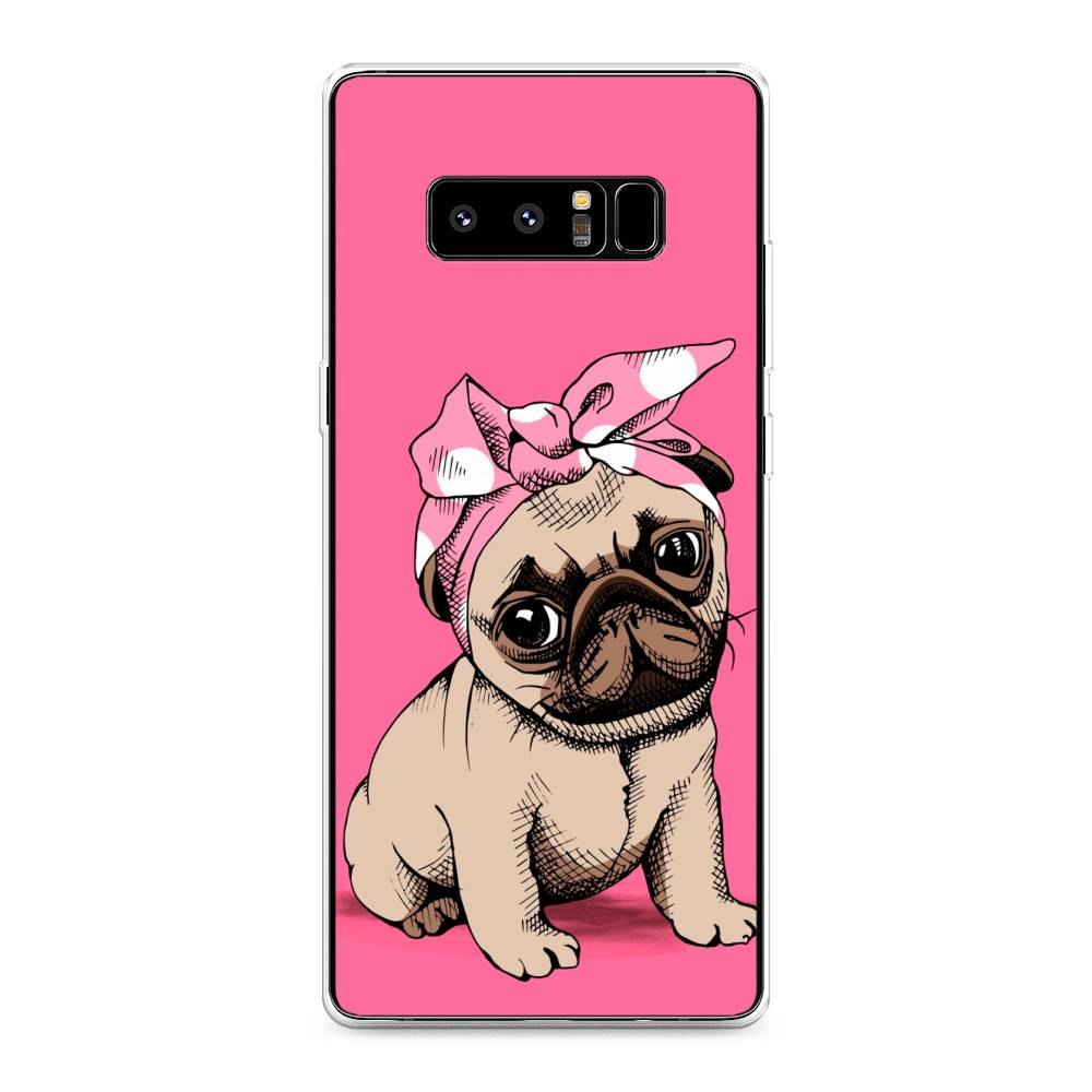 

Чехол Awog на Samsung Galaxy Note 8 "Dog Pin-Up", Розовый;бежевый, 25250-2