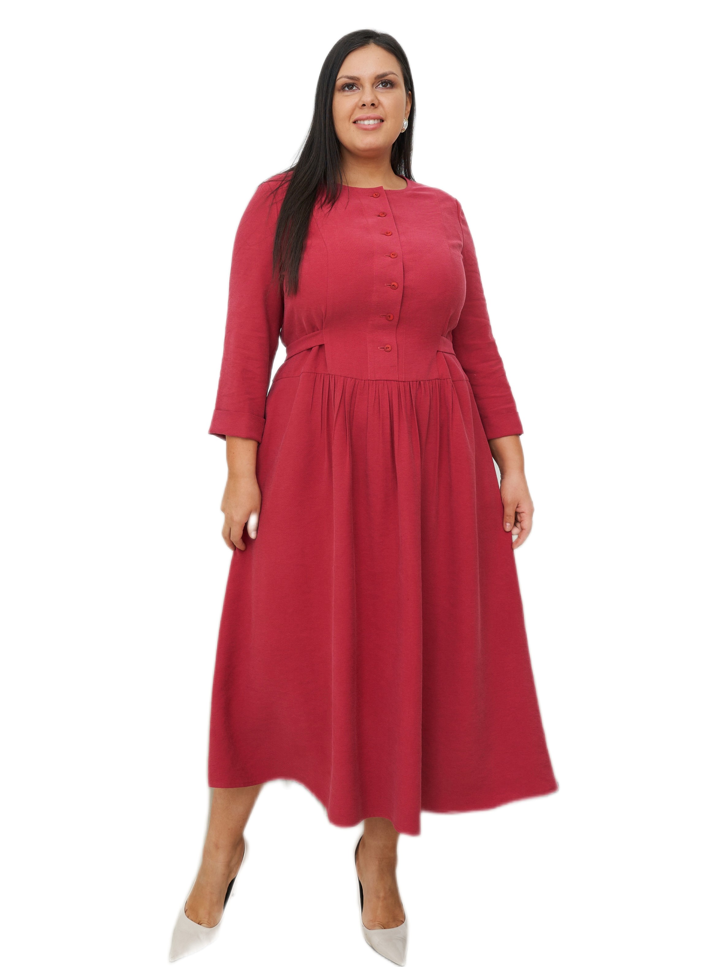 

Платье женское DRESSWILL весна красное 52 RU, Красный, весна