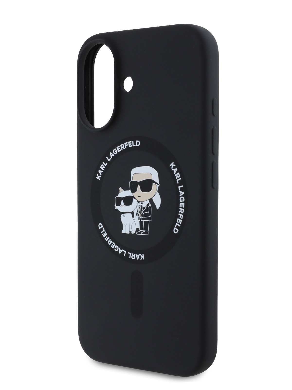 Чехол Karl Lagerfeld для iPhone 16 Plus Liquid Silicone с функцией MagSafe черный 3392₽