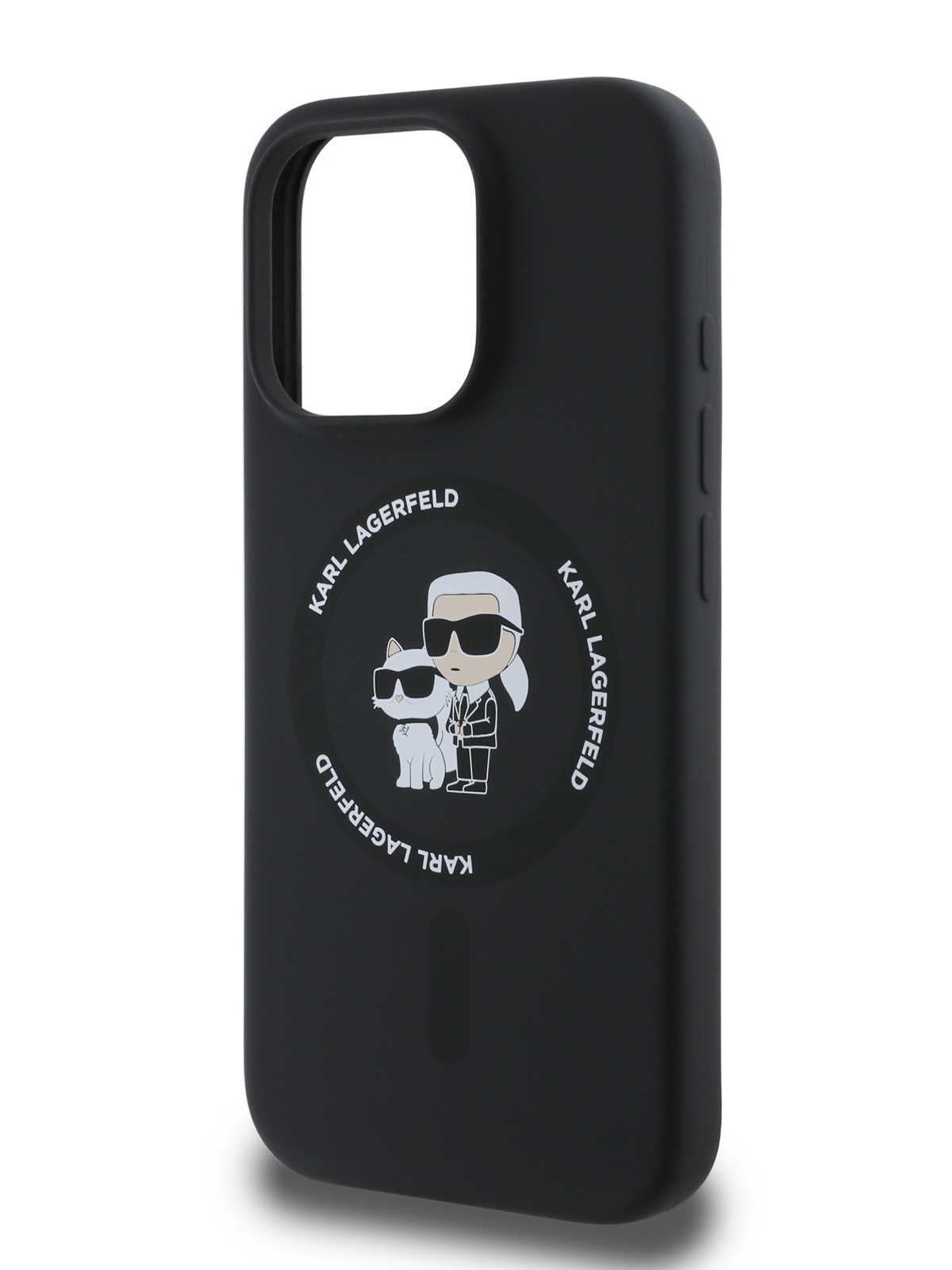 Чехол Karl Lagerfeld для iPhone 16 Pro Liquid Silicone с функцией MagSafe черный 3392₽