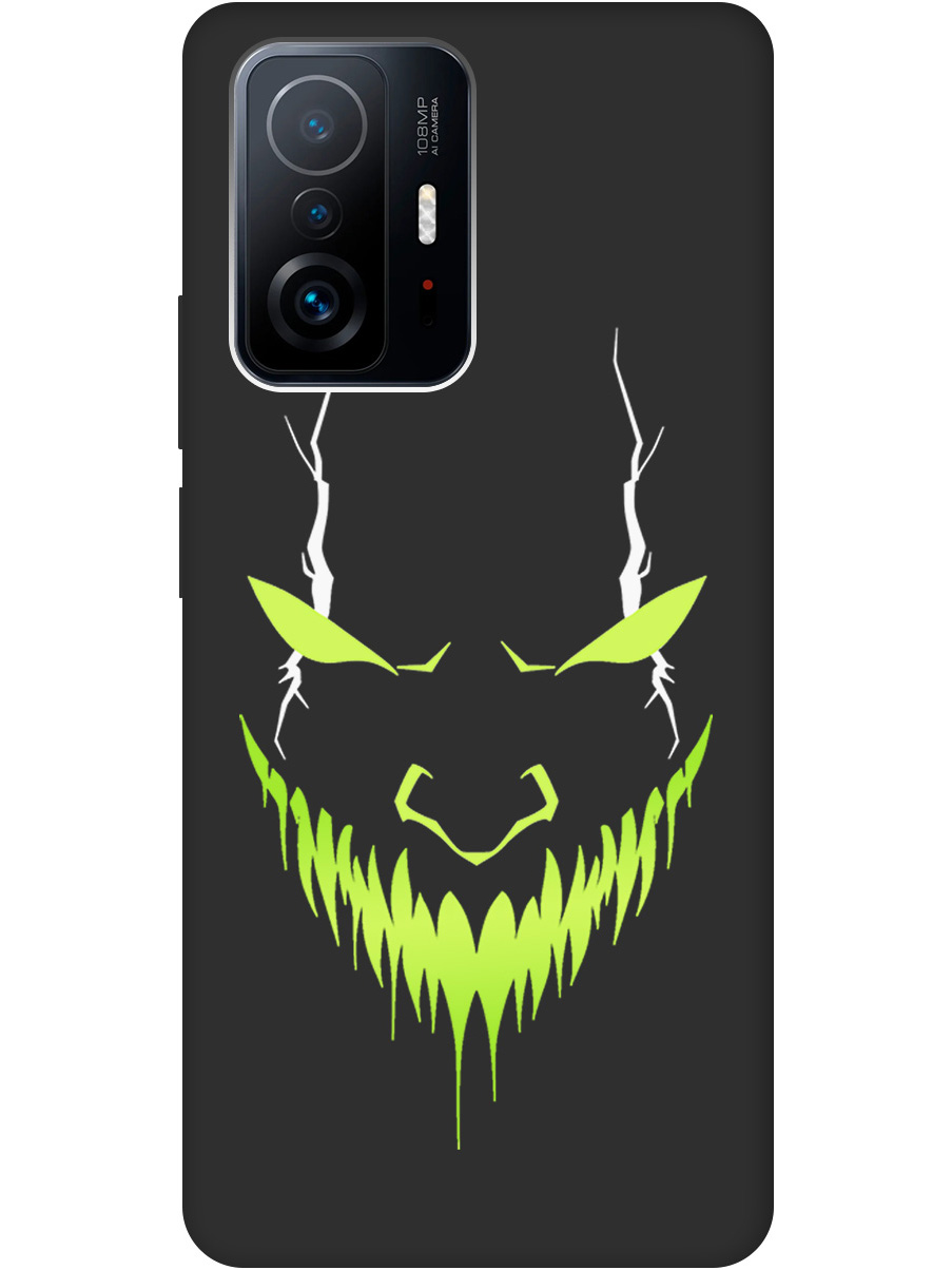 

Силиконовый чехол на Xiaomi 11T/11T Pro с принтом "Evil Face" матовый черный, Черный;белый;зеленый, 732395251